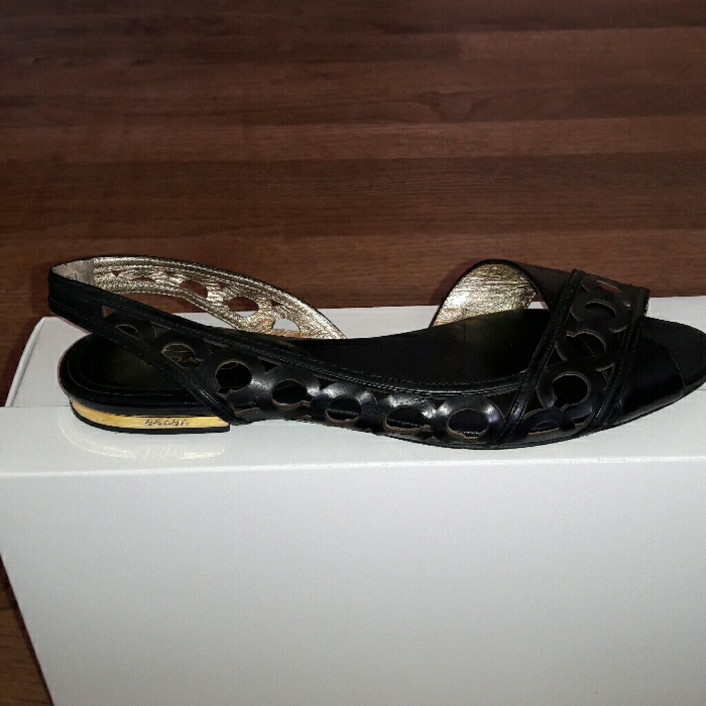 COACH laser cut flats
